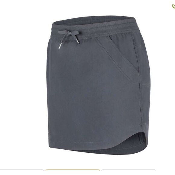 Marmot Skort Womens size XL Dark Steel Grey Pockets NWT UPF Comfort - Picture 1 of 12